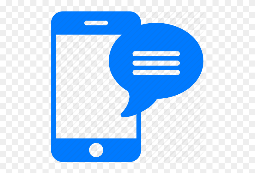 512x512 Burbuja, Chat, Correo Electrónico, Carta, Mensaje, Mensajería, Móvil, Teléfono - Iphone Texto Burbuja Png