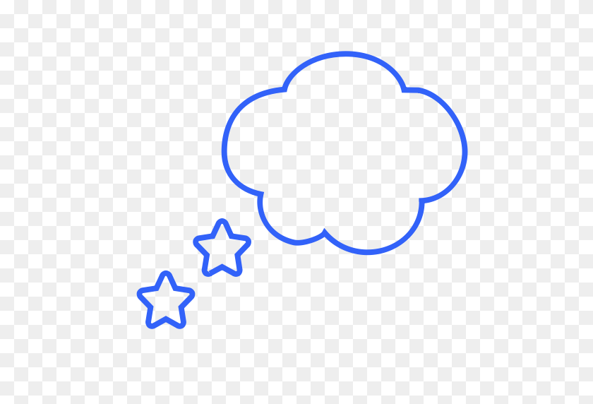 512x512 Bubble, Dream, Dreaming, Happy, Night, Sleep, Stars Icon - Dream Bubble PNG