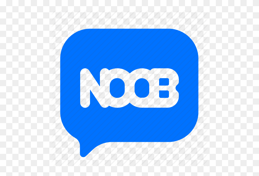 512x512 Bubble, Noob, Text Icon - Noob PNG