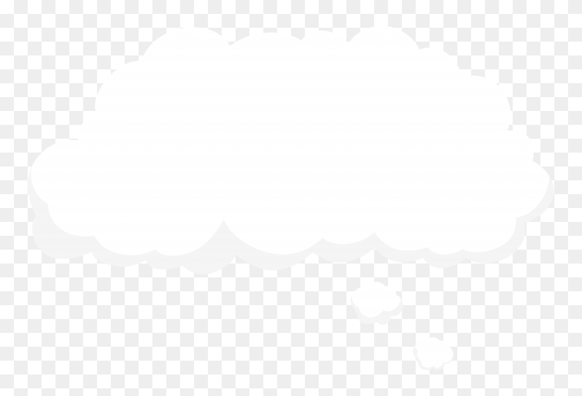 8000x5243 Bubble Speech Cloud Png Clip Art - Snow Cloud Clipart