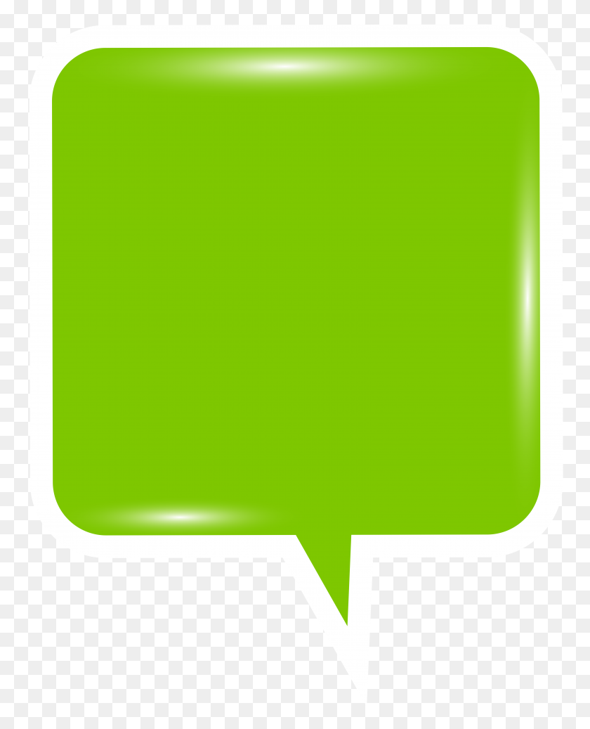 6381x8000 Пузырь Речи Зеленый Png Клипарт - Речь Png