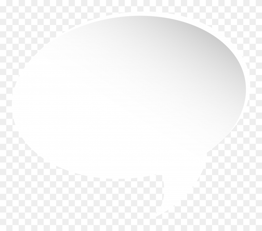 6146x5358 Bubble Speech White Png Clip Art - White Oval PNG