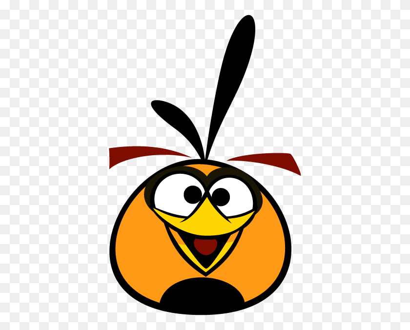 394x616 Пузыри, Оранжевая Птица - Персонаж Серии Angry Birds - Angry Eyes Png