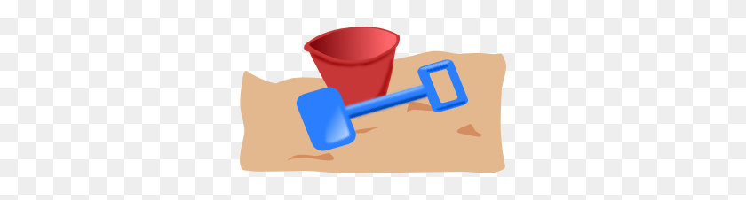 300x166 Bucket And Spade Clip Art - Bucket And Shovel Clipart