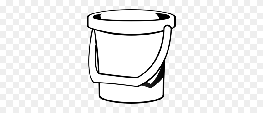 285x300 Bucket Clipart - Cleaning Clipart Black And White