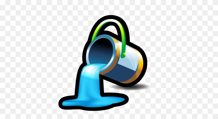 400x400 Bucket, Color, Fill, Paint Icon - Paint Bucket PNG