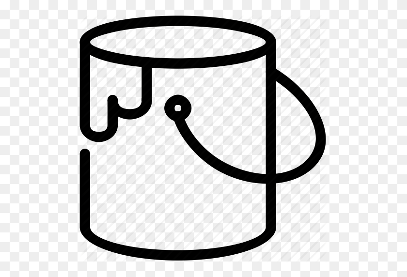 512x512 Bucket Drawing For Free Download - Bucket Clipart Black And White