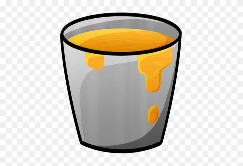 512x512 Bucket, Lava Icon - Minecraft Chest PNG