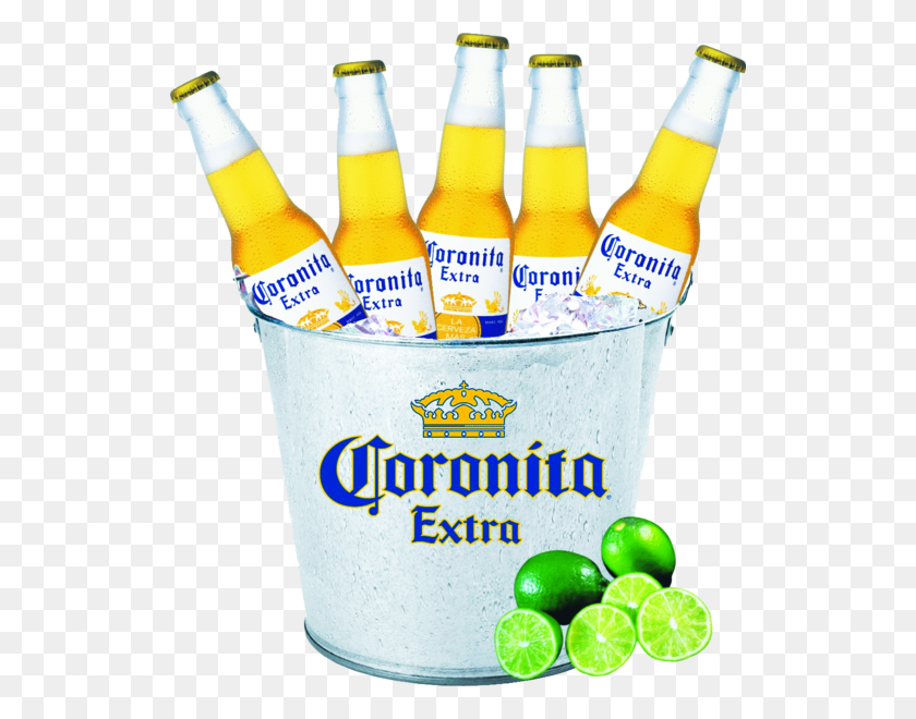 528x600 Bucket Of Corona Beers - Corona Beer PNG