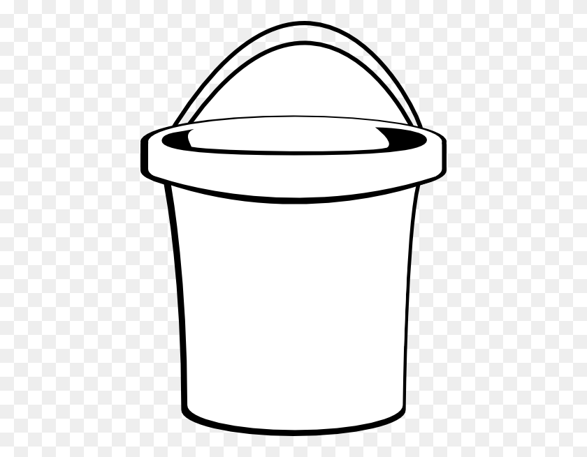 438x595 Bucket With Handle Clip Art - Pail Clipart