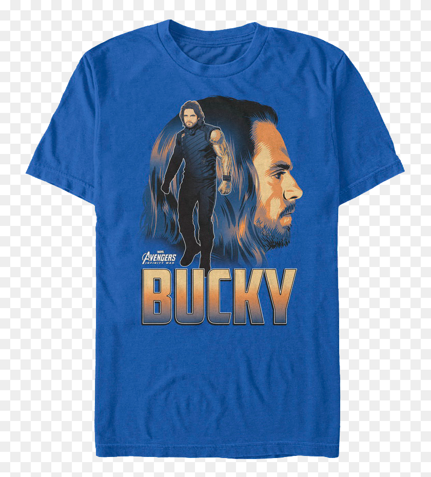 754x869 Bucky Vengadores Infinity War Camiseta - Bucky Barnes Png