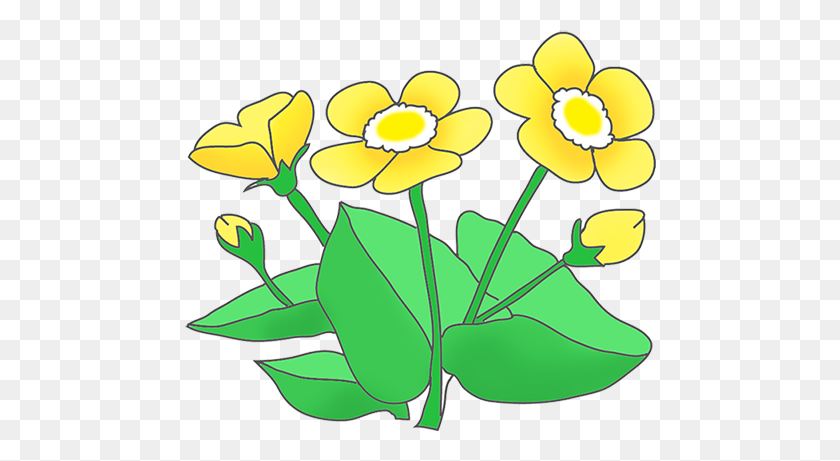 472x401 Bud Clipart Small Flower - Small Flowers Clipart