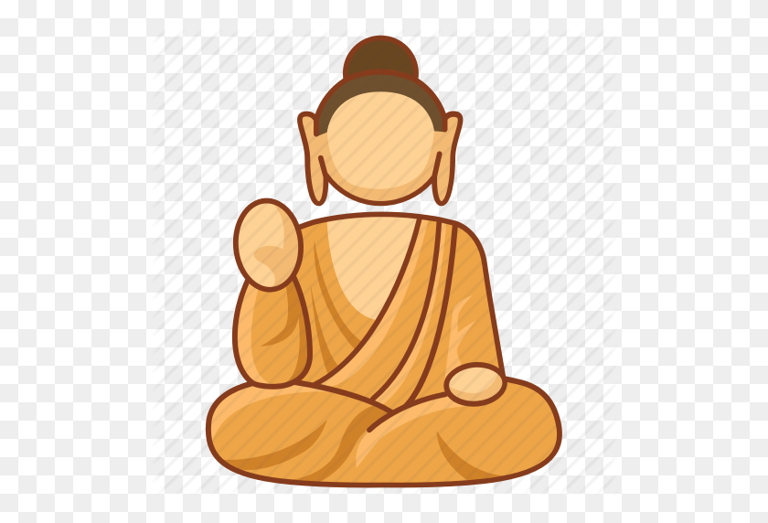 512x512 Buda, Budismo, Budista, Monumento, Escultura, Icono De La Estatua - Buda Png