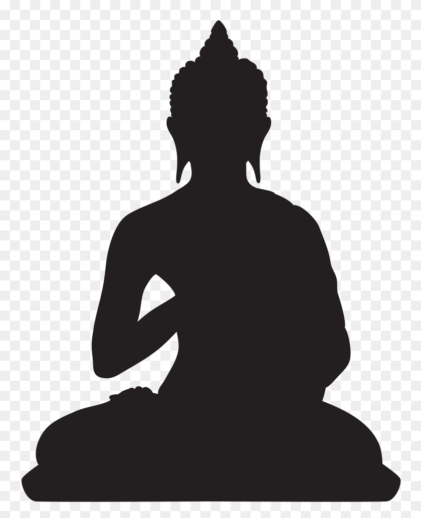 6404x8000 Buddha Silhouette Png Clip Art - Silhouette PNG