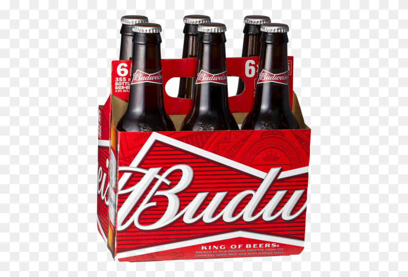 512x512 Budweiser Beer Bottle Pack - Budweiser PNG