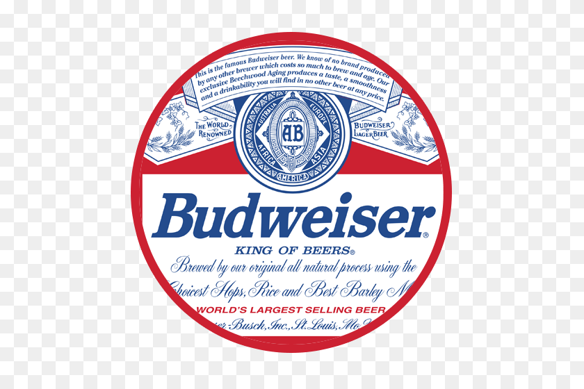 500x500 Budweiser Logo - Budweiser Logo PNG