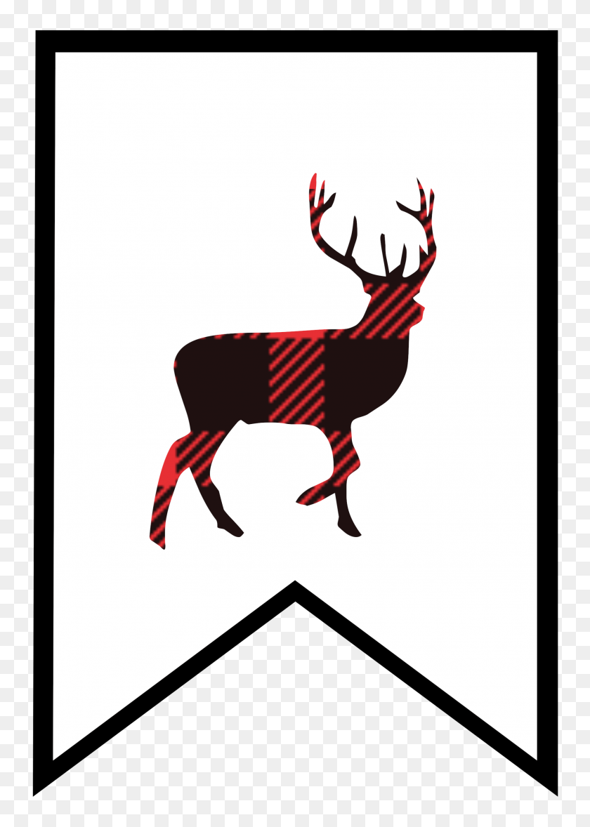 1999x2867 Buffalo Plaid Free Printable Banner Letters Country Christmas - Buffalo Plaid Clipart