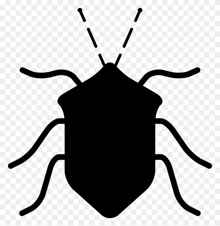 952x980 Bug Black Insect Shape From Top View Png Icon Free Download - Insect PNG