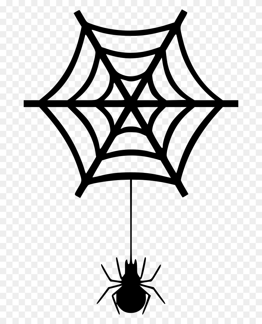 690x980 Bug Net Spider Halloween Insect Spider Web Png Icon Free - Spider Web PNG