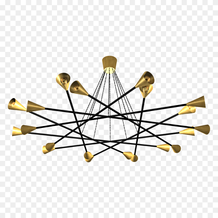 1500x1500 Bugle Chandelier - Люстра Png