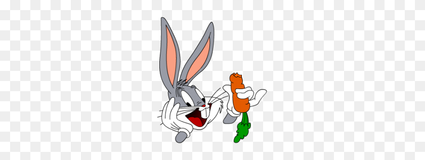 256x256 Bugs Bunny Zanahoria Comida De Comida De Looney Tunes Galería De Iconos - Bugs Bunny Png