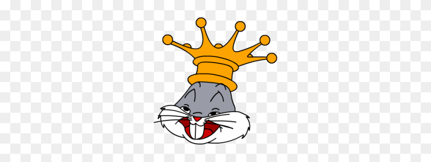 256x256 Bugs Bunny King Icon Looney Tunes Iconset Sykonist - Looney Tunes PNG