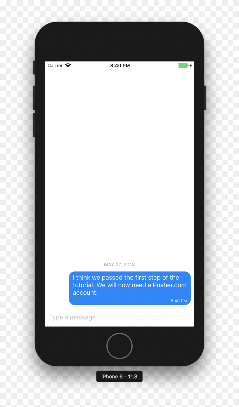 1118x1962 Cree Una Aplicación De Chat Con React Native And Gifted Chat - Iphone Text Bubble Png