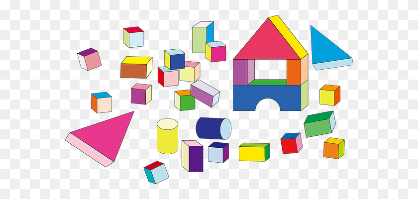 580x340 Строительные Блоки Кубики Цилиндры Призматические - Строительные Блоки Png