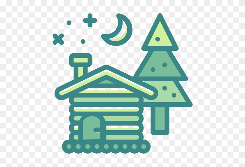 512x512 Building, Cabin, Christmas, Estate, Home, House, Property Icon - Cabin PNG