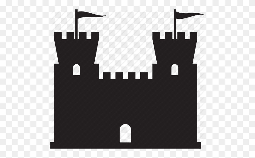 512x463 Building, Castle, Fort, Medieval Icon - Fort PNG