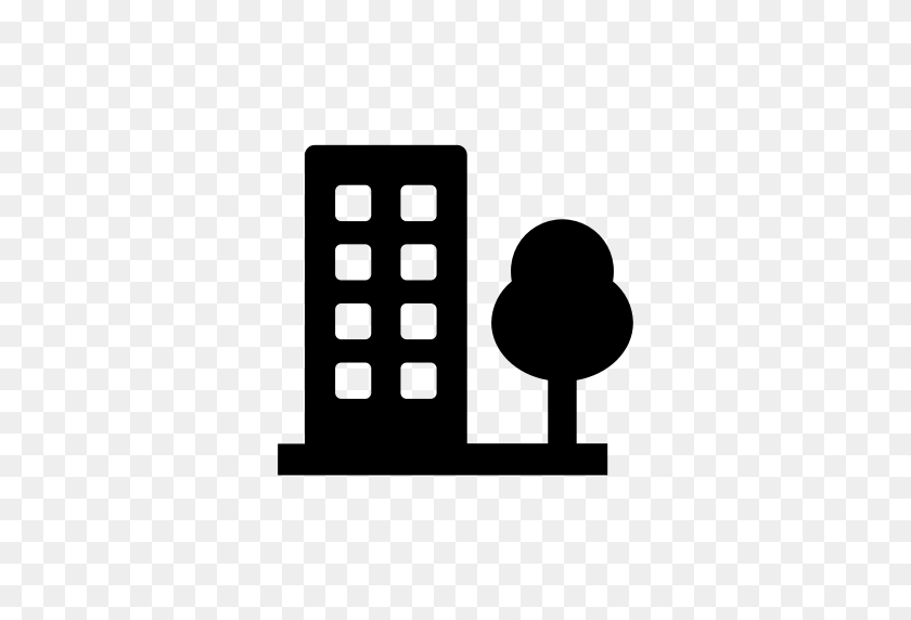 512x512 Building, City, Cityscape, Metropolis, Office, Town, Tree Icon - City Scape PNG