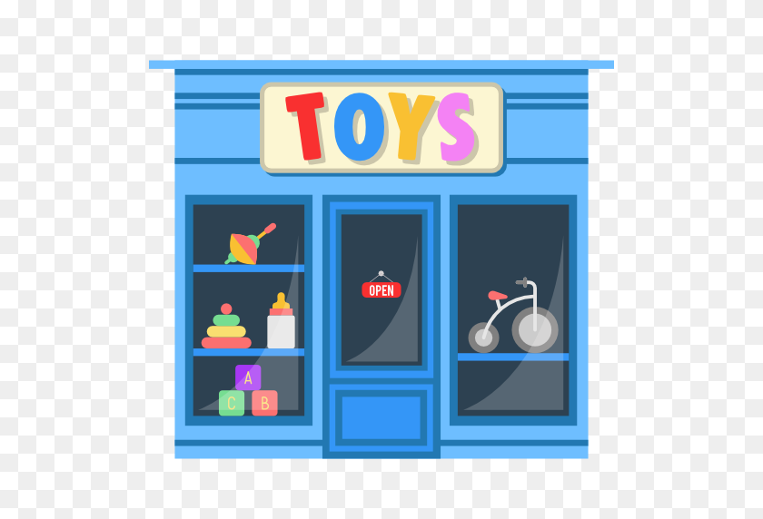 512x512 Building Clipart Toy Shop - Ice Cream Shop Clipart