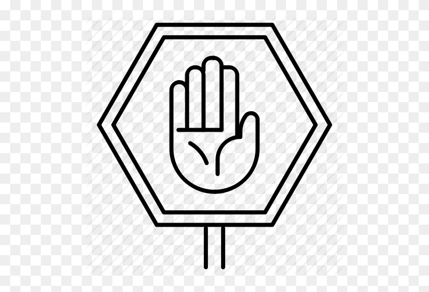 512x512 Building, Construction, Hand, Repair, Sign, Stop Sign, Under - Stop Sign Clip Art Black And White