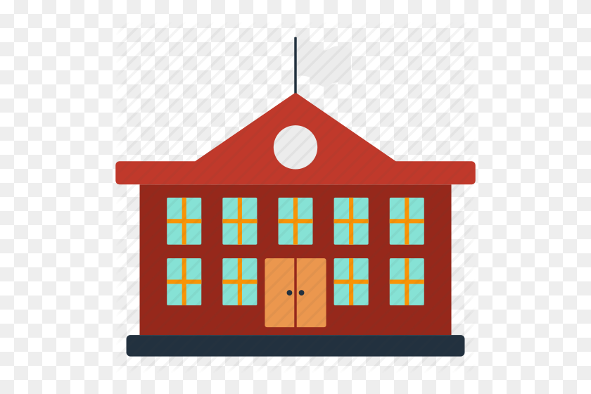 512x500 Building, Design, Education, Front, School, Study Icon - Building PNG