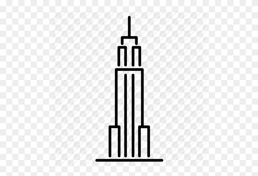 512x512 Building, Empire State Building, New York, Office, Skyscraper, Usa - Empire State Building PNG