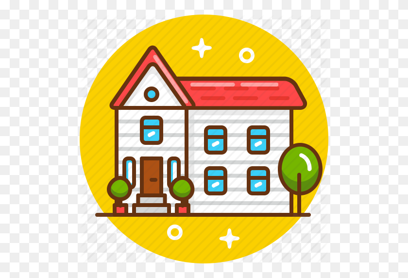 512x512 Building, Home, House, Live, Mansion Icon - Mansion PNG