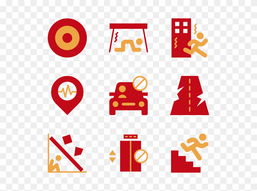 600x564 Building Icons - Red Line PNG