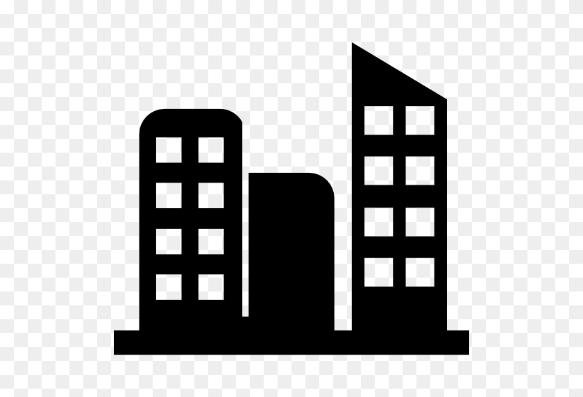 512x512 Buildings Free Vector Icons Designed - City Icon PNG