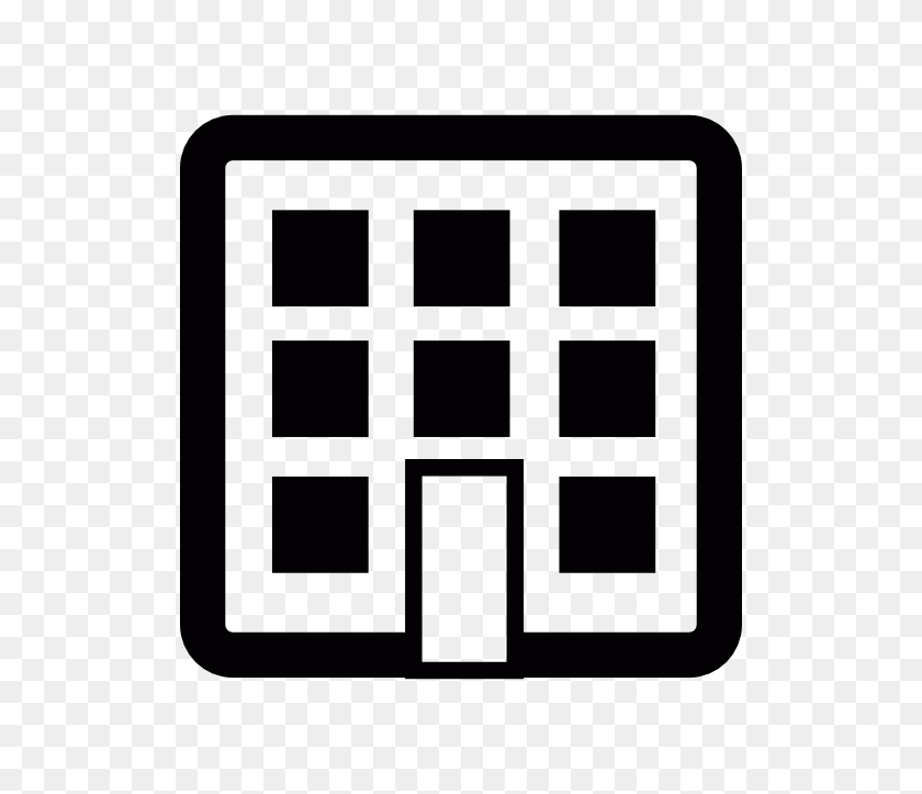 512x663 Buildings Icon - Apartment Clipart Black And White