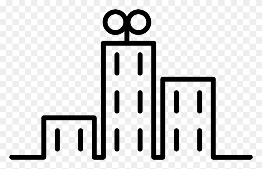 980x608 Edificios En La Ciudad Contorno De Dibujos Animados Png Icono Descargar Gratis - Edificios De La Ciudad Png