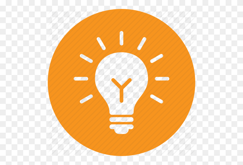 512x512 Bulb, Business, Circle, Creative, Idea, New, Thinking Icon - Thinking Icon PNG