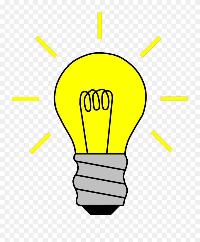 834x1024 Bulb Clipart Lightbulb Moment - Stage Lights Clipart