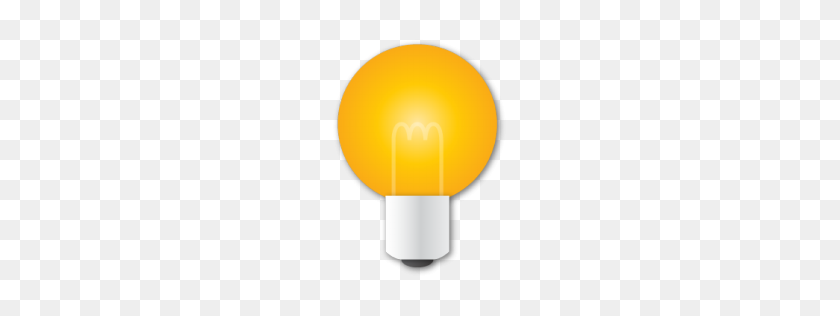 256x256 Лампочка, Идея, Свет, Желтый Значок - Желтый Свет Png
