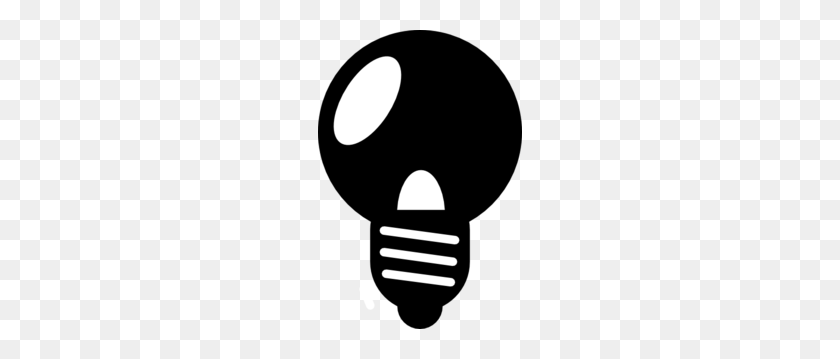 204x299 Bulb Png Images, Icon, Cliparts - Light Bulb Clipart Black And White
