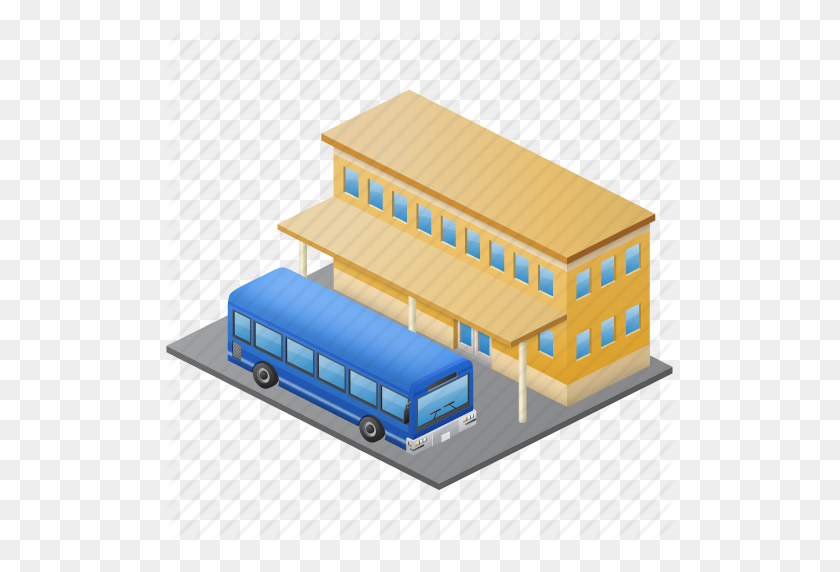 512x512 Bulding Clipart Bus Station - Public Transport Clipart