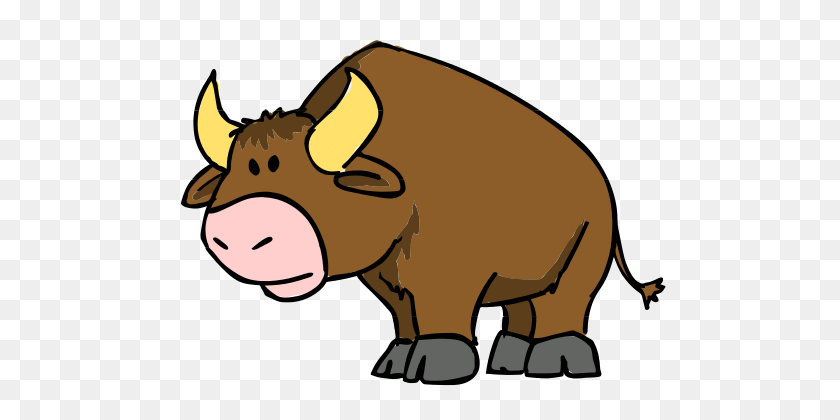500x360 Bull Clipart - Bison Clipart