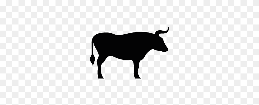 283x283 Bull Clipart Silhouette - Cow Silhouette Clip Art