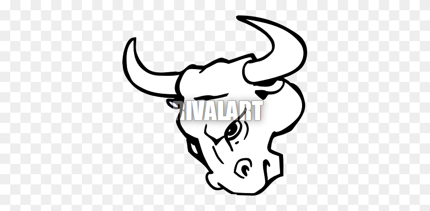 361x352 Bull Head Clipart - Bull Head Clipart