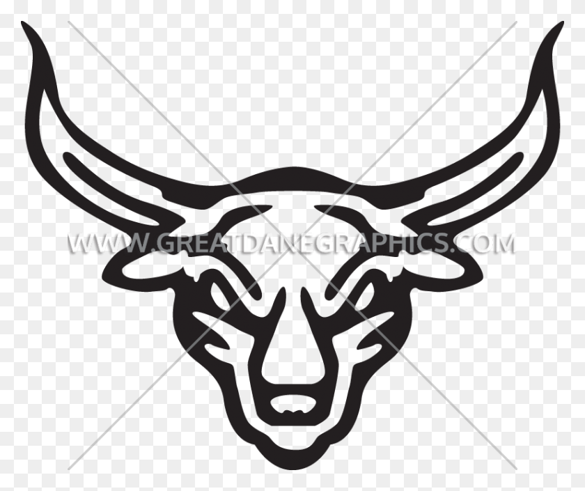825x683 Obra De Arte Lista Para La Producción De Bull Head Para La Impresión De Camisetas - Cabeza De Toro Png