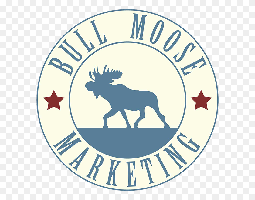 600x600 Bull Moose Marketing Marketing Reformado Para Impactar El Cambio - Silueta De Alce Png